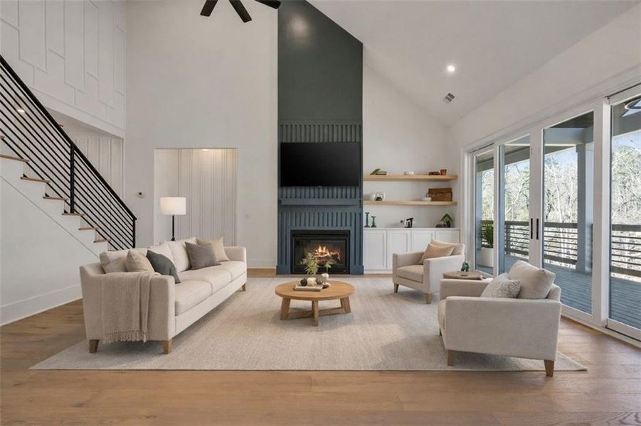 Furnished interior view inside a new home in , Cumming (Image 11).