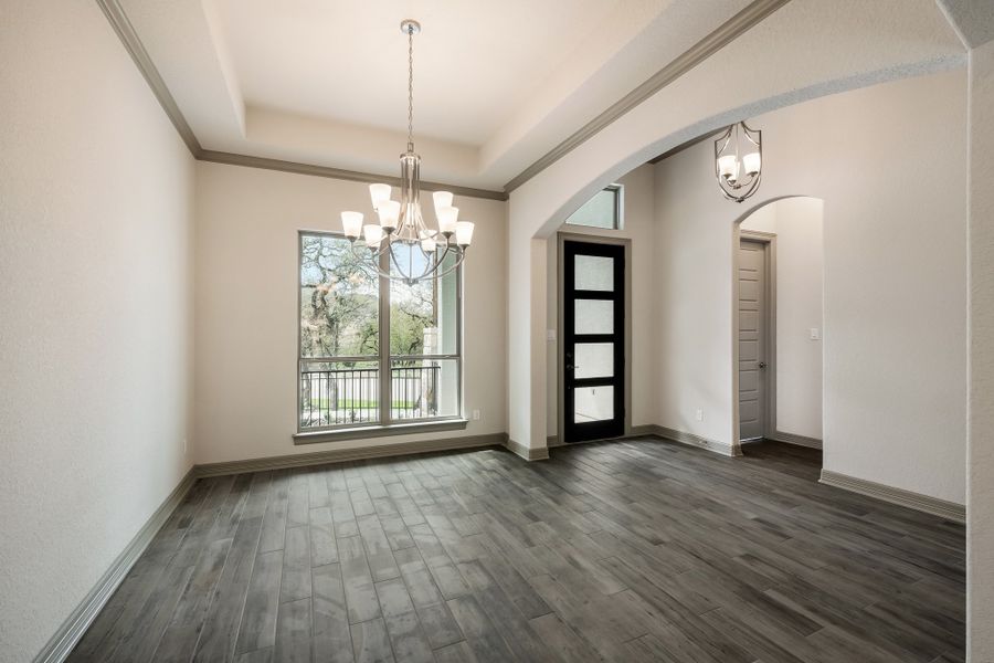 Representative unfurnished interior of a home built from the The Scottsdale 5500 by Whitestone Custom Homes in Johnson Ranch, Bulverde (Image 34). Representative unfurnished interior of a home built from the The Scottsdale 5500 by Whitestone Custom Homes in Johnson Ranch, Bulverde (Image 34).