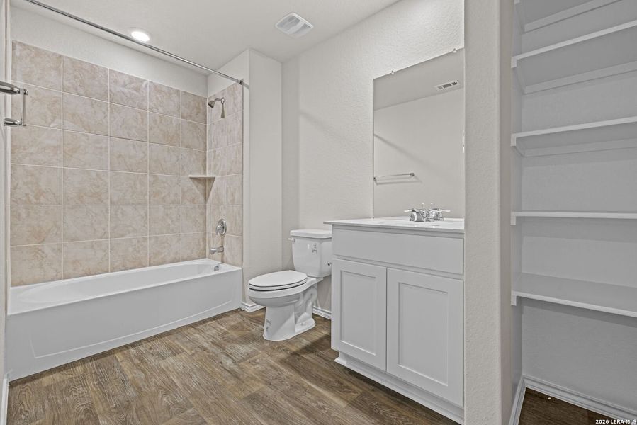 Furnished interior view inside a new home in Redbird Ranch, San Antonio (Image 8). Furnished interior view inside a new home in Redbird Ranch, San Antonio (Image 8).