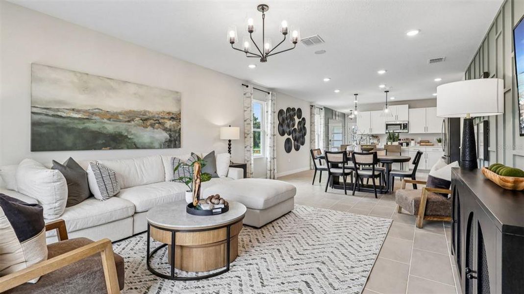 Furnished interior view inside a new home in Liberty Trace, Haines City (Image 6).