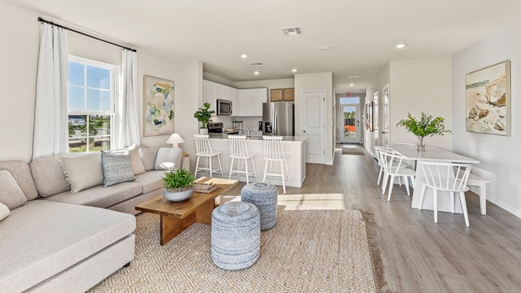 Representative furnished interior of a home built from the Pearson B by D.R. Horton in Townes at Island Lake, Pinellas Park (Image 5).