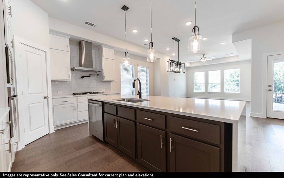 Representative furnished interior of a home built from the Shasta by CastleRock Communities in The Summit at Center Stage, Keller (Image 6).