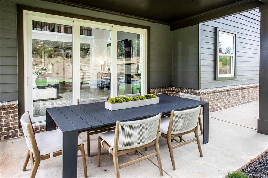 Exterior details and patio area of a home in Acacia, Cumming (Image 21).