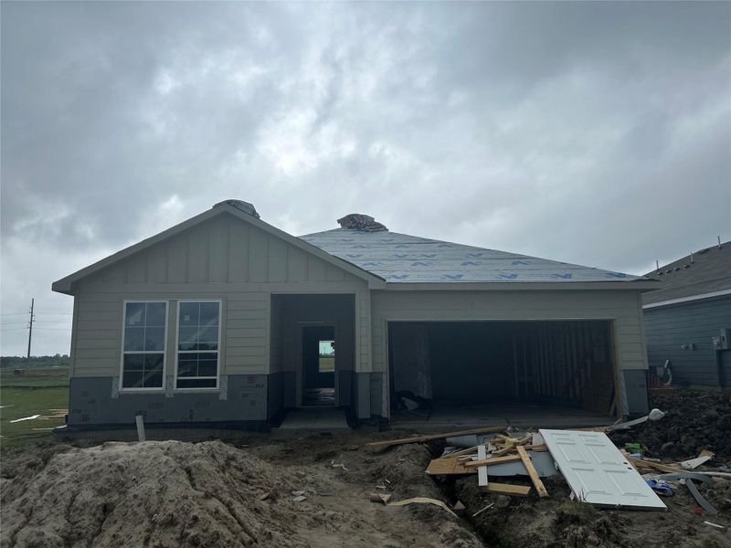 In-progress construction of a new home in Reveille Estates, Bryan, TX (Image 29).
