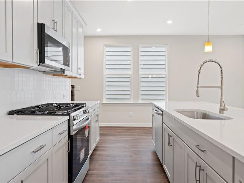 Furnished interior view inside a new home in The Village at Shallowford, Kennesaw (Image 4).