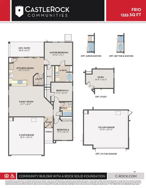 2D floor plan layout of this home in Rancho Santa Rosa, Maricopa, AZ (Image 2).