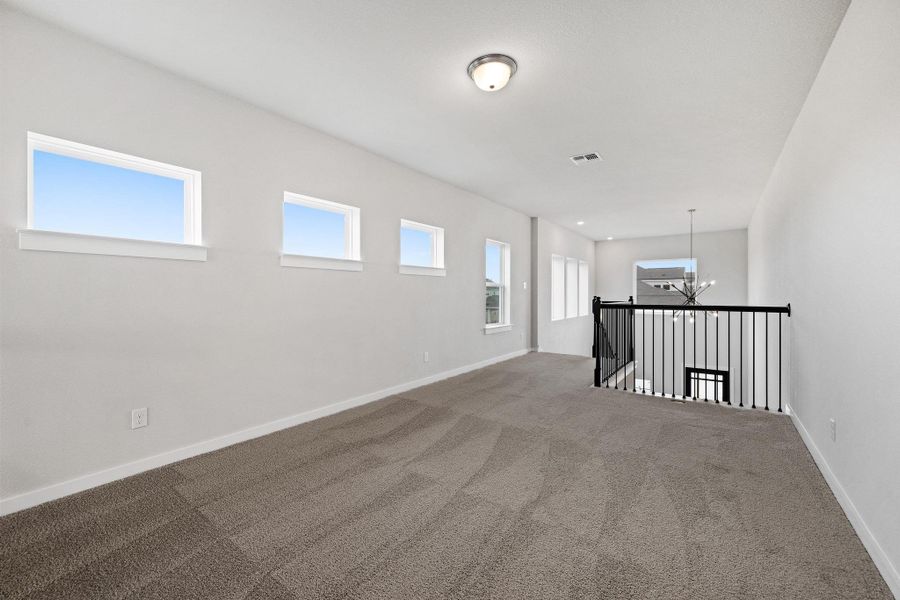 Spacious, unfurnished interior of a new home in Santa Rita Ranch, Liberty Hill (Image 28). Spacious, unfurnished interior of a new home in Santa Rita Ranch, Liberty Hill (Image 28).