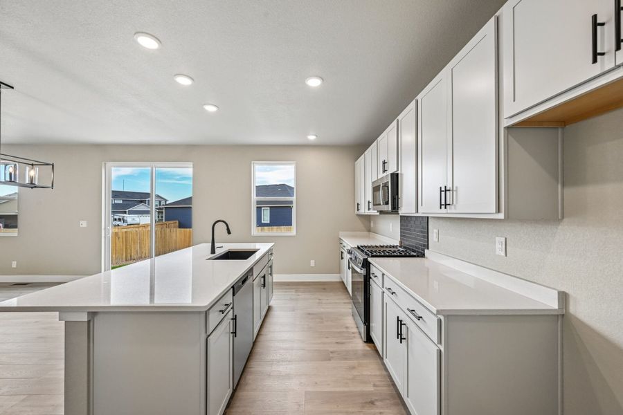 Furnished interior view inside a new home in The Glen, Colorado Springs (Image 9). Furnished interior view inside a new home in The Glen, Colorado Springs (Image 9).
