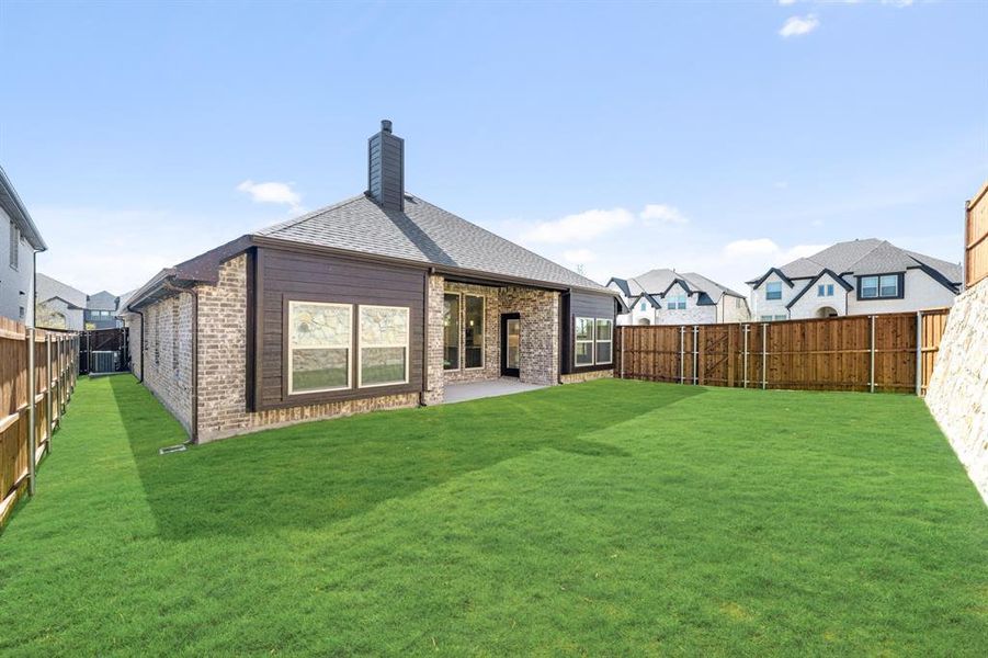 Exterior details and patio area of a home in Willow Wood Classic 50, McKinney (Image 3). Exterior details and patio area of a home in Willow Wood Classic 50, McKinney (Image 3).