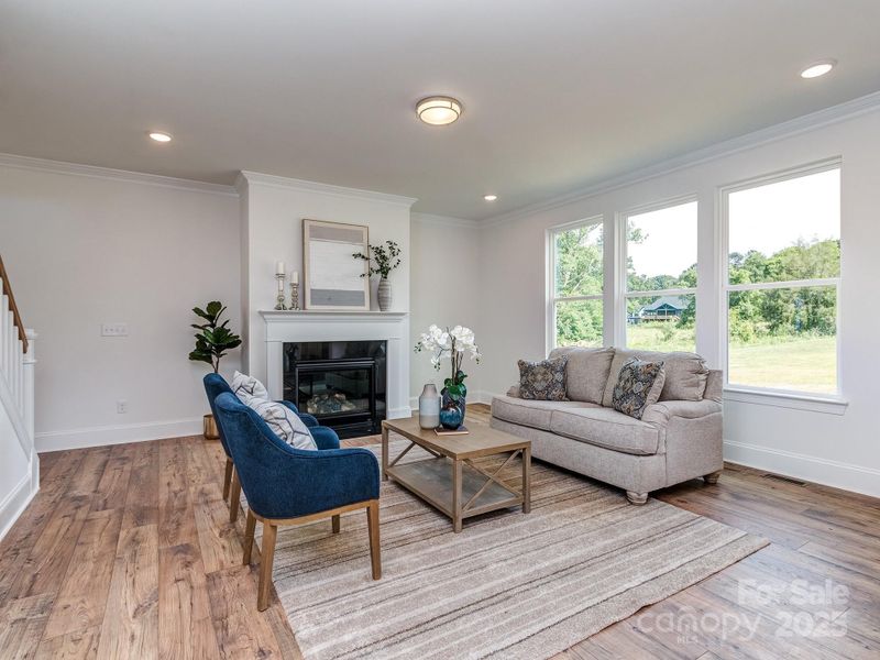 Furnished interior view inside a new home in , Clover (Image 4). Furnished interior view inside a new home in , Clover (Image 4).
