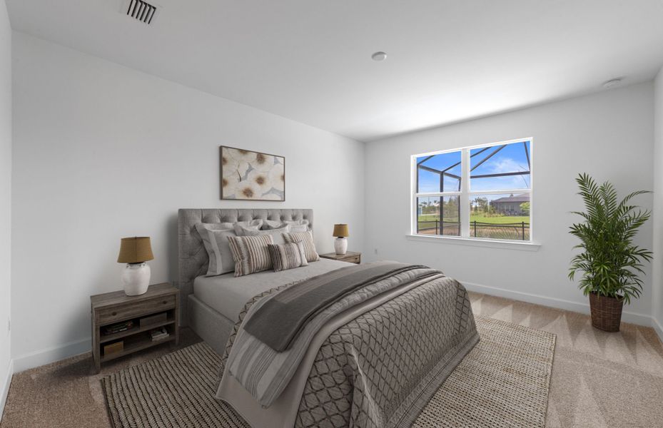Furnished interior view inside a new home in TerraWalk at Babcock Ranch, Alva (Image 18).