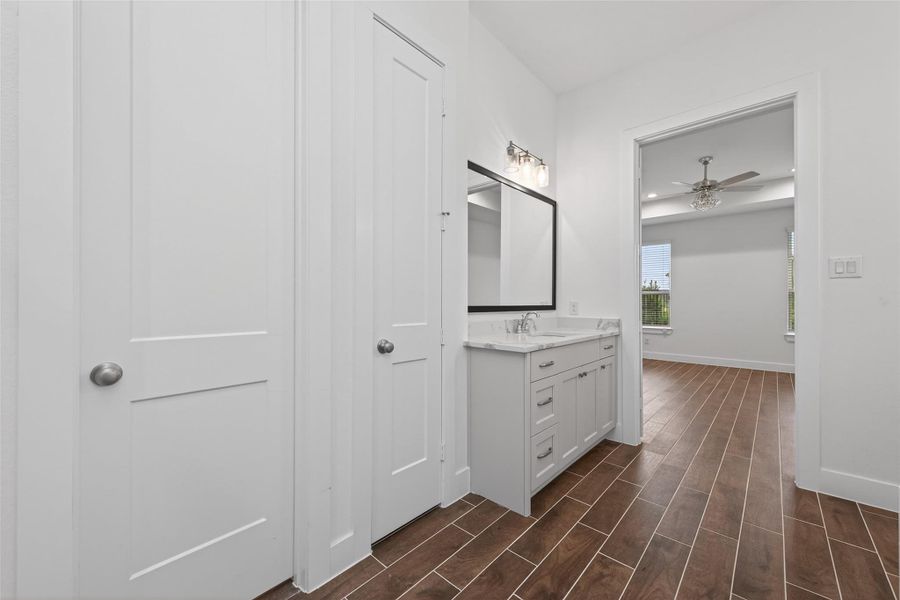 Furnished interior view inside a new home in Artavia, Conroe (Image 12).