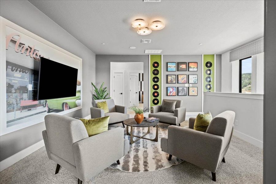 Furnished interior view inside a new home in Sweetwater, Austin (Image 53).