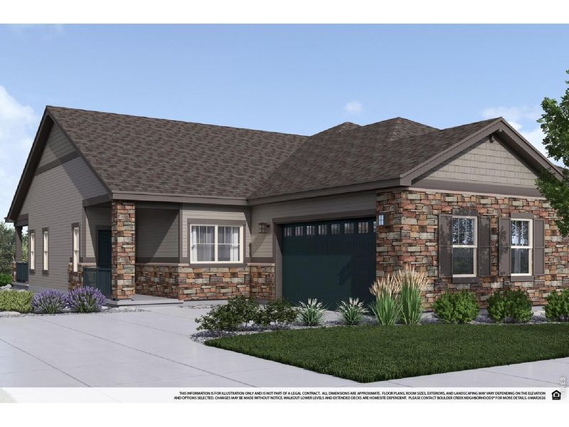 Front exterior of a new home in , Westminster, CO, highlighting curb appeal (Image 1). Front exterior of a new home in , Westminster, CO, highlighting curb appeal (Image 1).