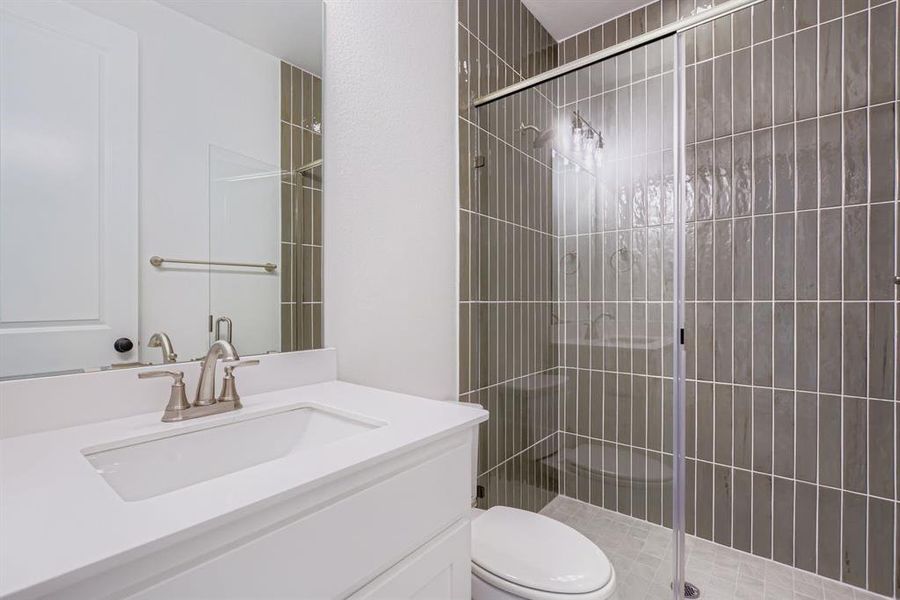 Furnished interior view inside a new home in Star Trail - 55s, Prosper (Image 10).