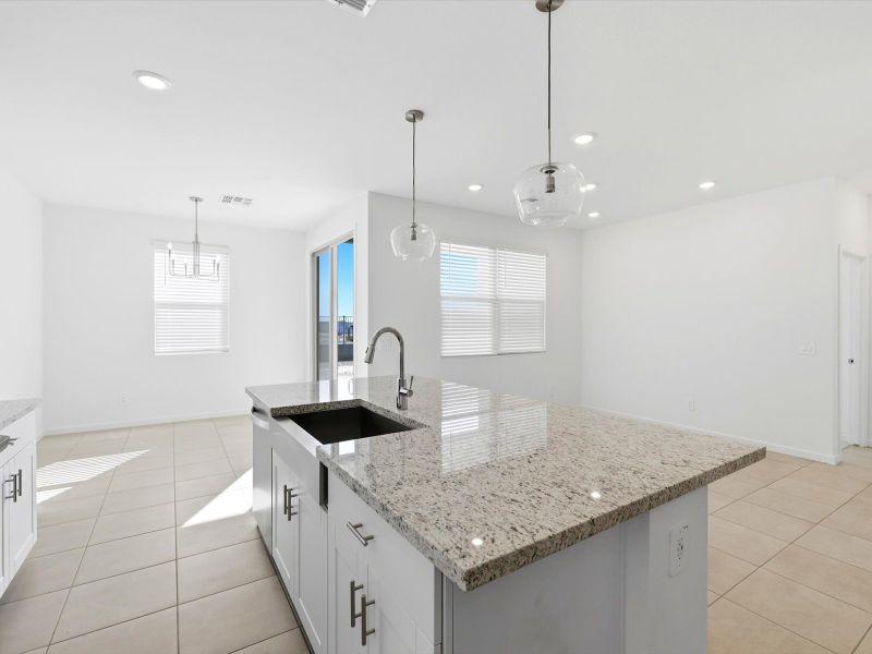 Furnished interior view inside a new home in Paloma Creek - Estate Series, Surprise (Image 7). Furnished interior view inside a new home in Paloma Creek - Estate Series, Surprise (Image 7).