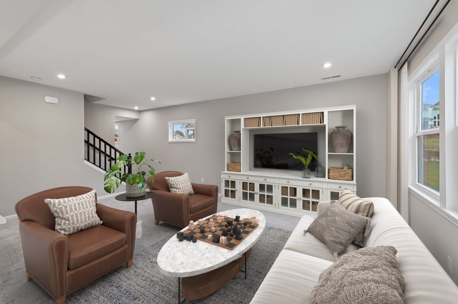 Representative furnished interior of a home built from the Hudson by Fischer Homes in Villas at Gold Creek, Dawsonville (Image 24).