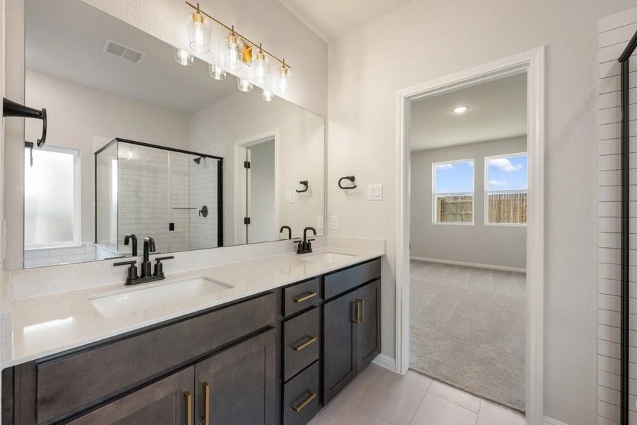 Furnished interior view inside a new home in Patterson Ranch, Georgetown (Image 15).