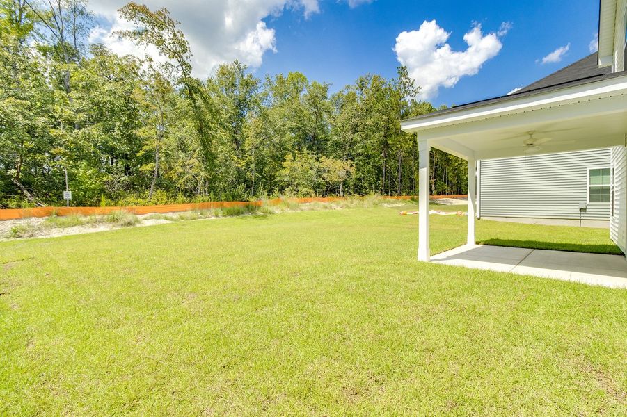 Exterior details and patio area of a home in Killians Crossing, Blythewood (Image 21).