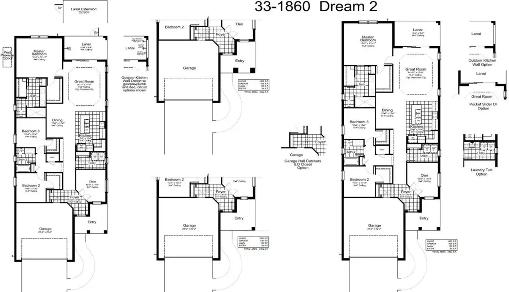2D floor plan layout of this home in SkySail Real Estate and Homes for Sale in Naples, FL - Neal Communities, Naples, FL (Image 5).