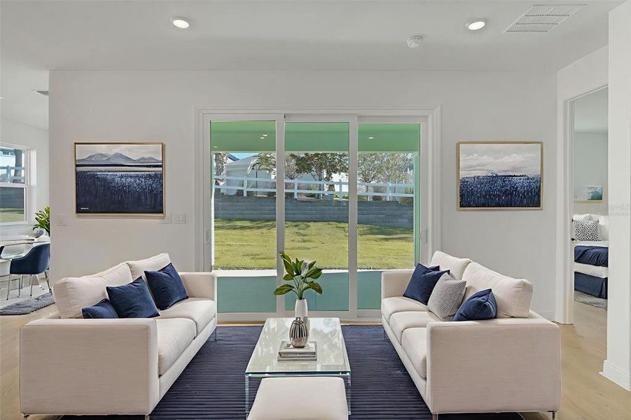 Furnished interior view inside a new home in Green Key Village, Lady Lake (Image 10).