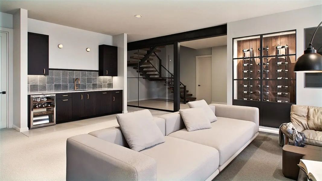 Representative furnished interior of a home built from the Birch by Work Shop Colorado in Signature at Crystal Valley, Castle Rock (Image 9).