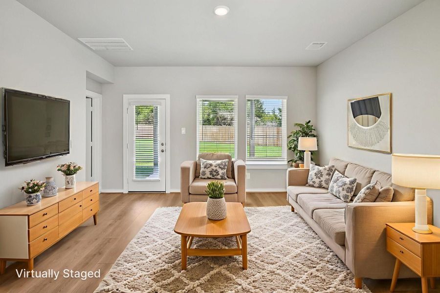 Furnished interior view inside a new home in Pine Lake Cove - Traditional Series, Montgomery (Image 16). Furnished interior view inside a new home in Pine Lake Cove - Traditional Series, Montgomery (Image 16).