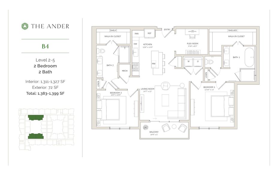 2D floor plan layout for the B4 by Ledgestone Development Group in The Ander, Austin, TX (Image 1). 2D floor plan layout for the B4 by Ledgestone Development Group in The Ander, Austin, TX (Image 1).