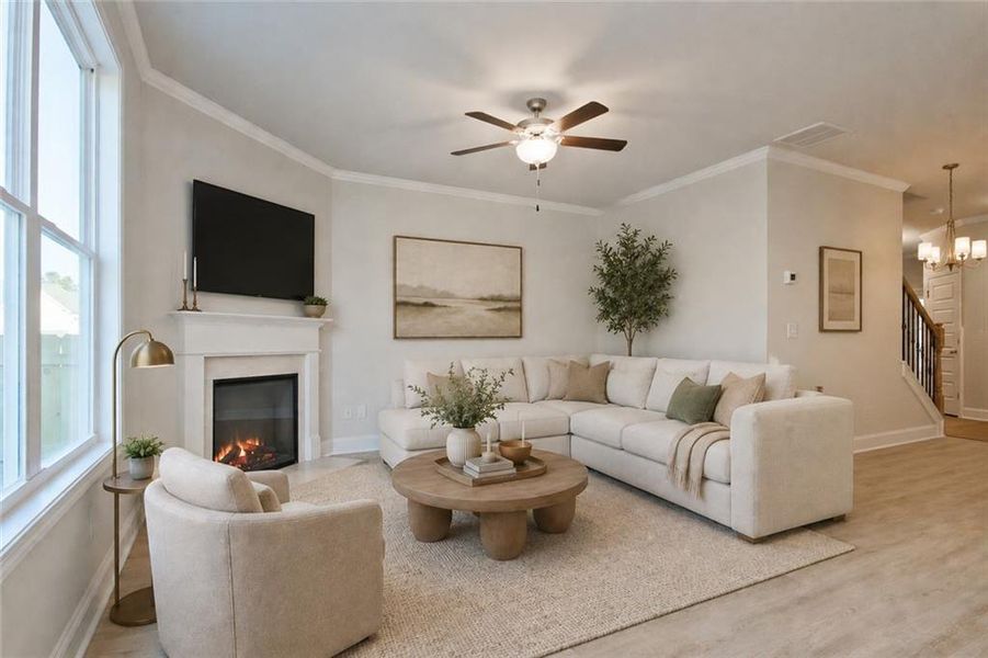 Furnished interior view inside a new home in Somerset at Riverbrook, Gainesville (Image 9).