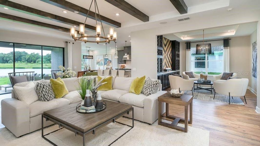 Furnished interior view inside a new home in Colbert Landings, Palm Coast (Image 5). Furnished interior view inside a new home in Colbert Landings, Palm Coast (Image 5).