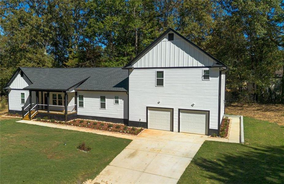 Exterior details and patio area of a home in , Stone Mountain (Image 26).