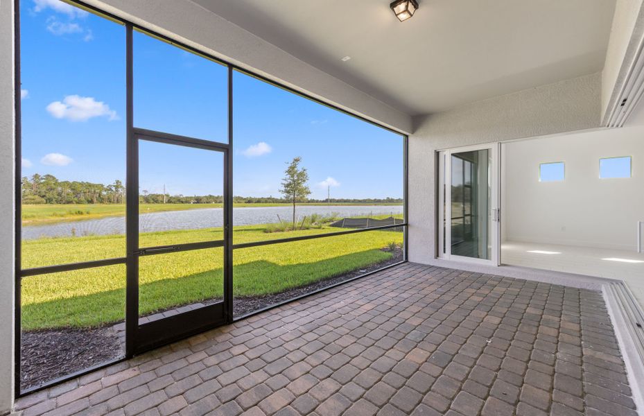 Spacious lanai with serene views