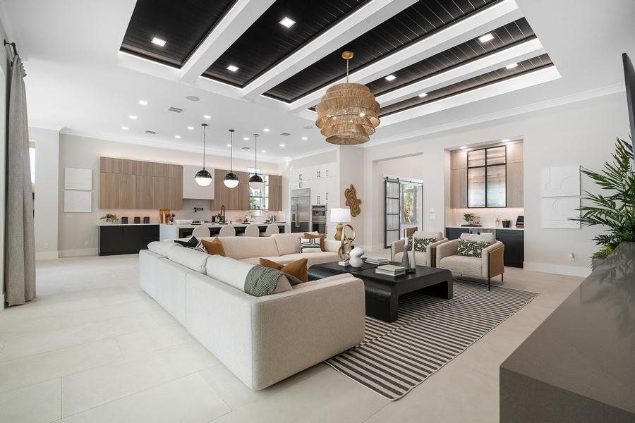 Representative furnished interior of a home built from the Riviera by GHO Homes in The Reserve at Grand Harbor, Vero Beach (Image 18).
