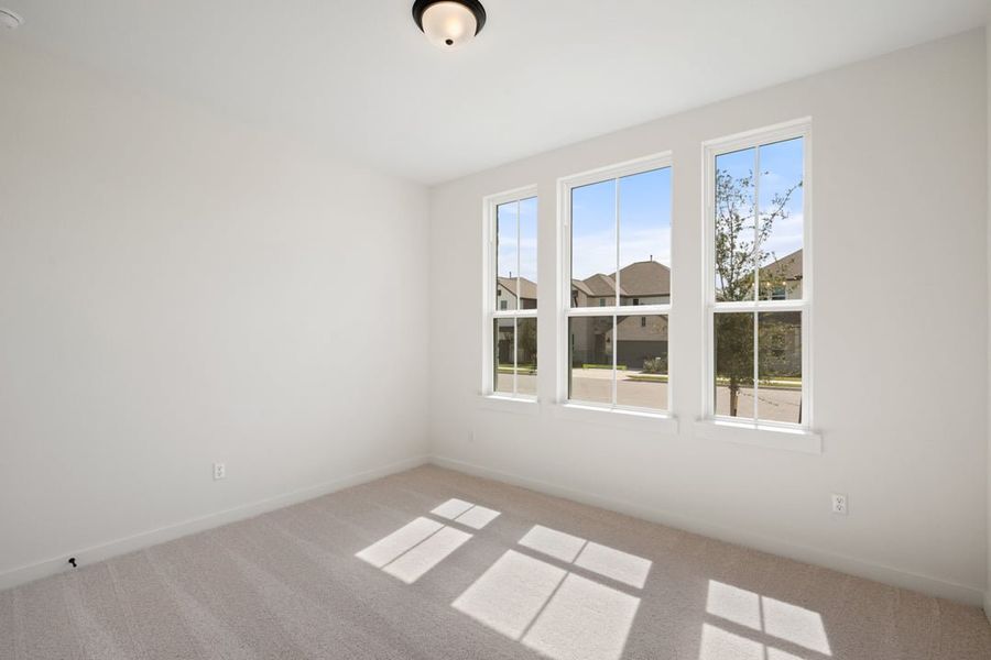 Spacious, unfurnished interior of a new home in Park Collection at Lariat, Liberty Hill (Image 39). Spacious, unfurnished interior of a new home in Park Collection at Lariat, Liberty Hill (Image 39).