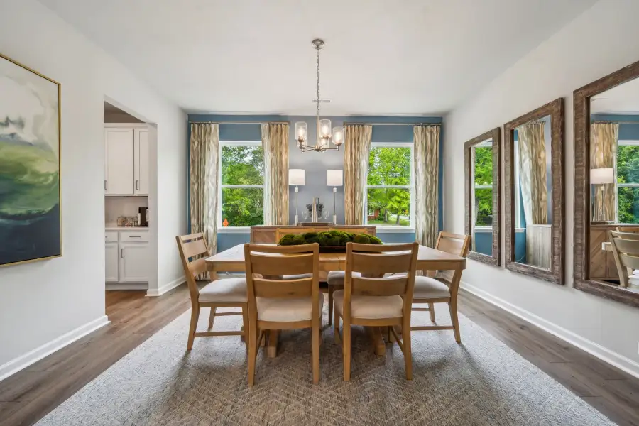 Furnished interior view inside a new home in Fallbrook Single Family Homes, Indian Trail (Image 8).