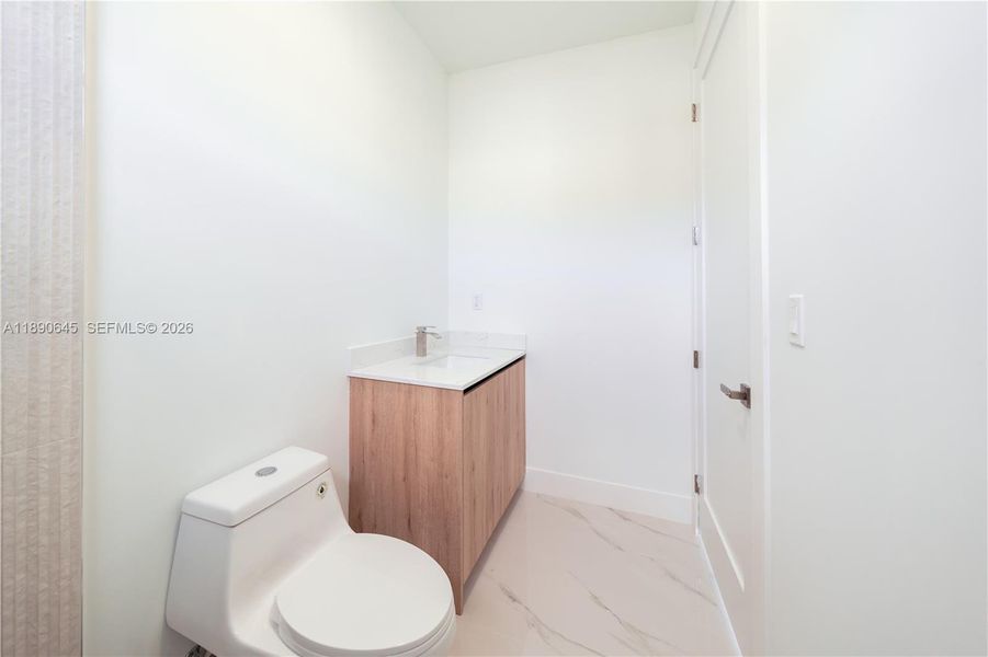 Furnished interior view inside a new home in , Miami (Image 9).