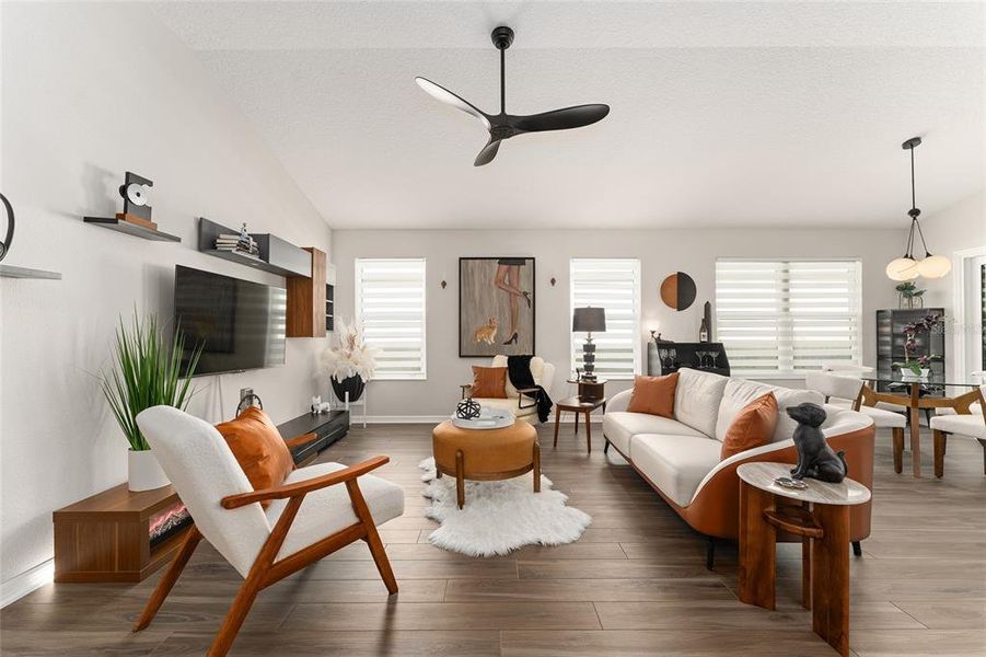 Furnished interior view inside a new home in , The Villages (Image 8). Furnished interior view inside a new home in , The Villages (Image 8).