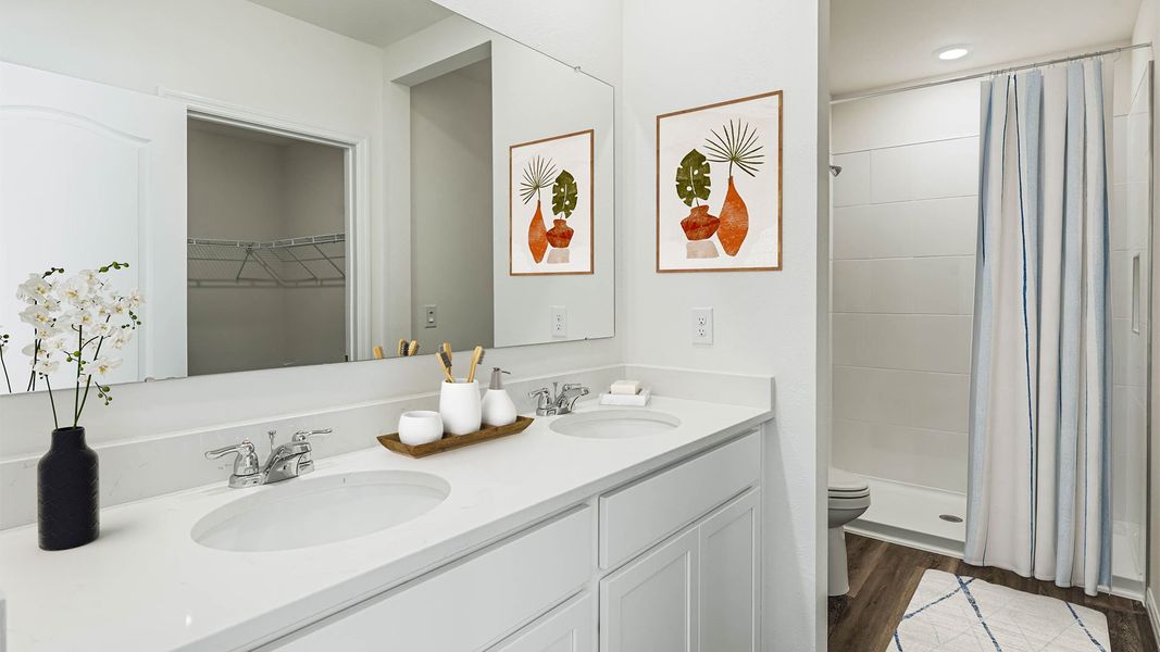 Furnished interior view inside a new home in Crossroads at Kelly Park, Apopka (Image 11). Furnished interior view inside a new home in Crossroads at Kelly Park, Apopka (Image 11).