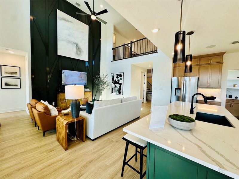 Family Room & Open Concept Kitchen