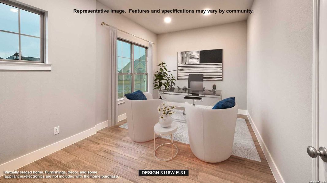 Furnished interior view inside a new home in Veramendi, New Braunfels (Image 3).