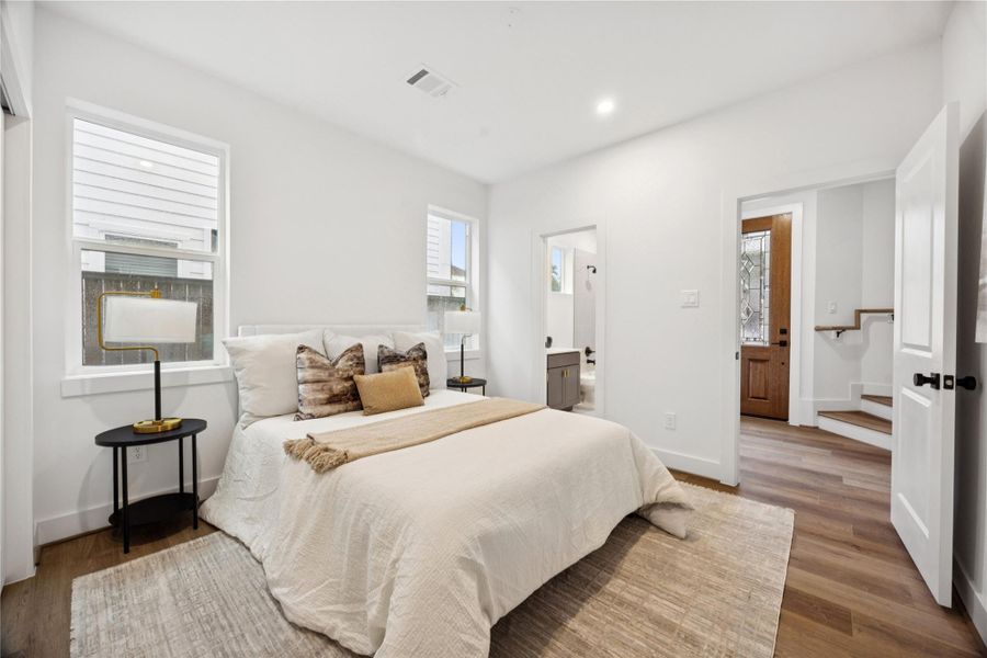 Furnished interior view inside a new home in , Houston (Image 9).