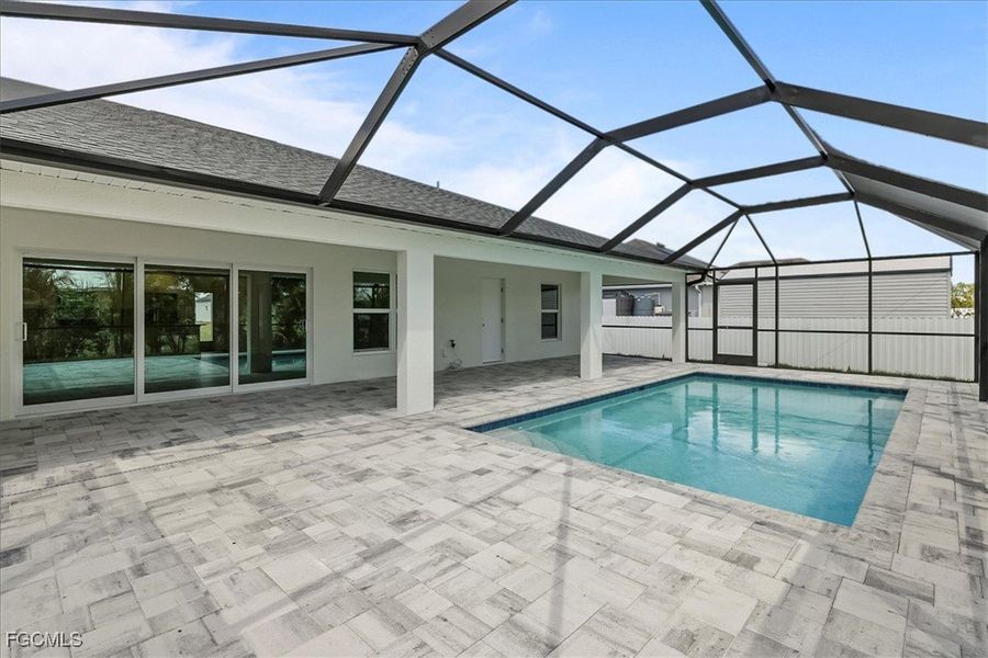 Exterior details and patio area of a home in Cape Coral, Cape Coral (Image 23).