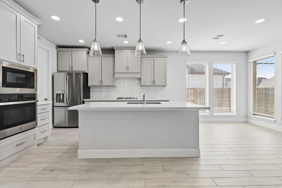 Furnished interior view inside a new home in Cane Island 50', Katy (Image 7). Furnished interior view inside a new home in Cane Island 50', Katy (Image 7).