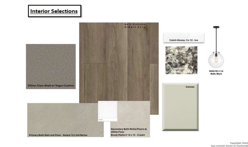 Sample of building materials used in homes in Rhine Valley, Schertz (Image 6). Sample of building materials used in homes in Rhine Valley, Schertz (Image 6).