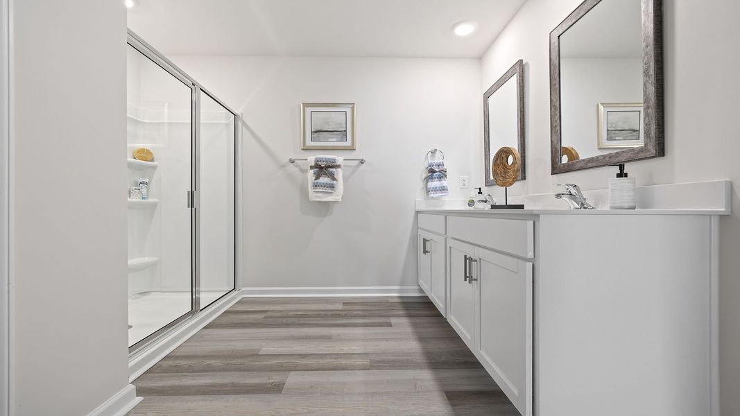 Furnished interior view inside a new home in Cedar Gap, Fountain Inn (Image 30). Furnished interior view inside a new home in Cedar Gap, Fountain Inn (Image 30).