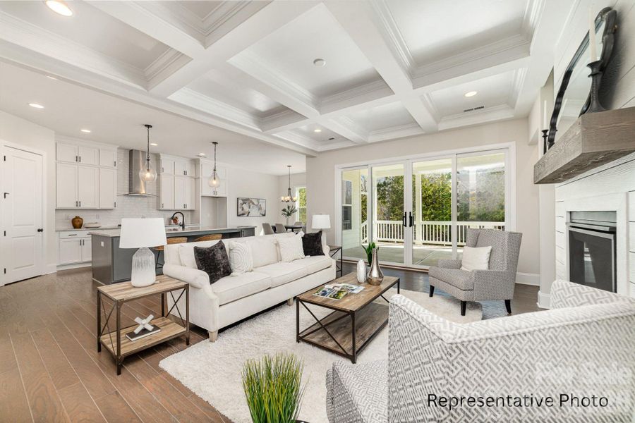 Furnished interior view inside a new home in , Statesville (Image 9).