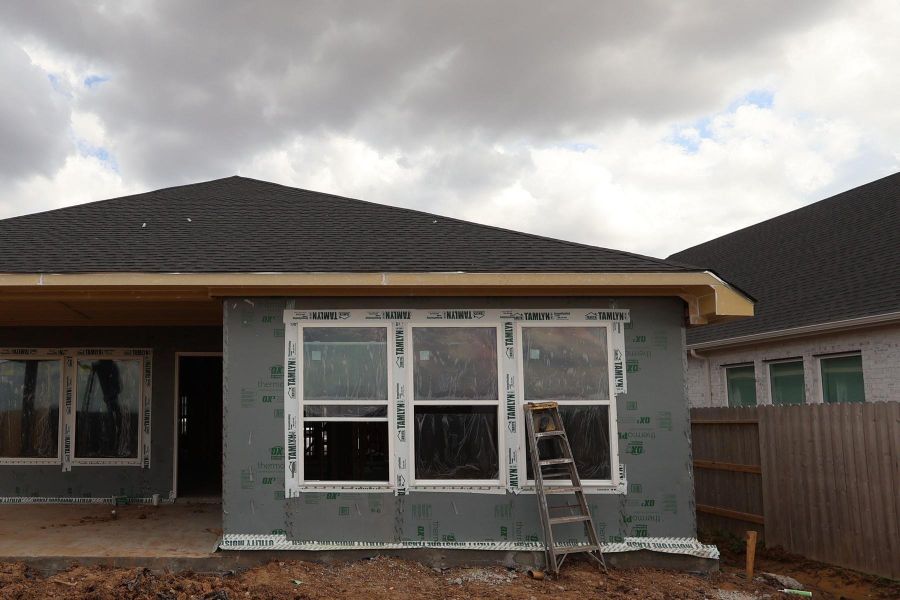 In-progress construction of a new home in Brookewater 45' Homesites, Rosenberg, TX (Image 3).