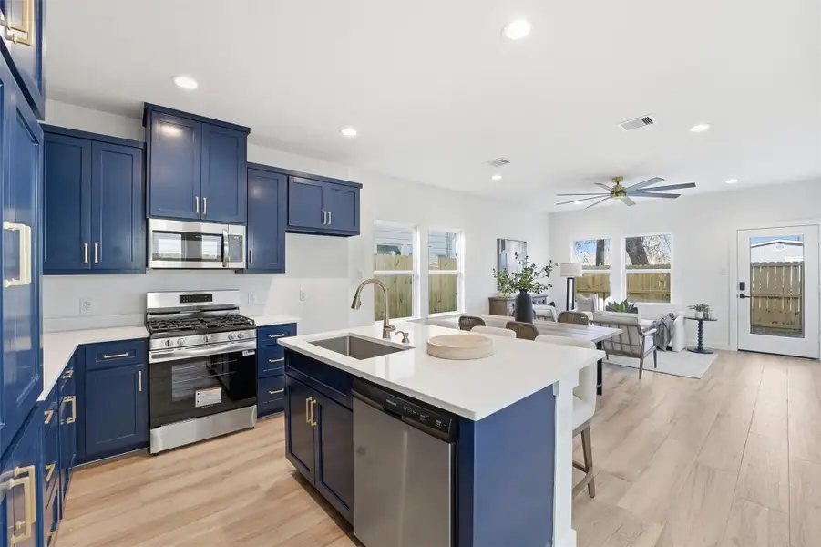 Furnished interior view inside a new home in , La Porte (Image 10).