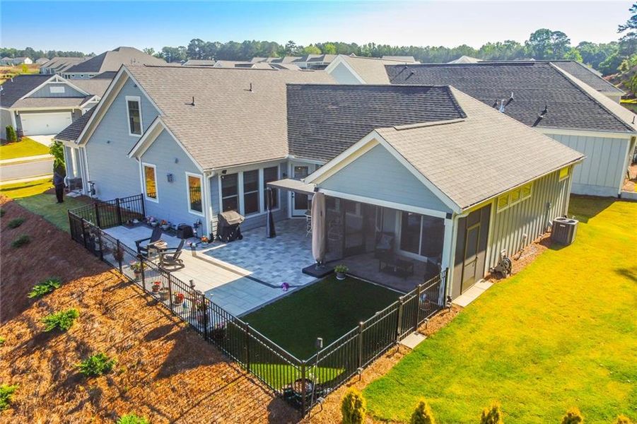 Exterior details and patio area of a home in , Dacula (Image 33).