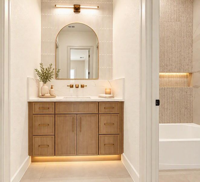 Furnished interior view inside a new home in , Houston (Image 13).